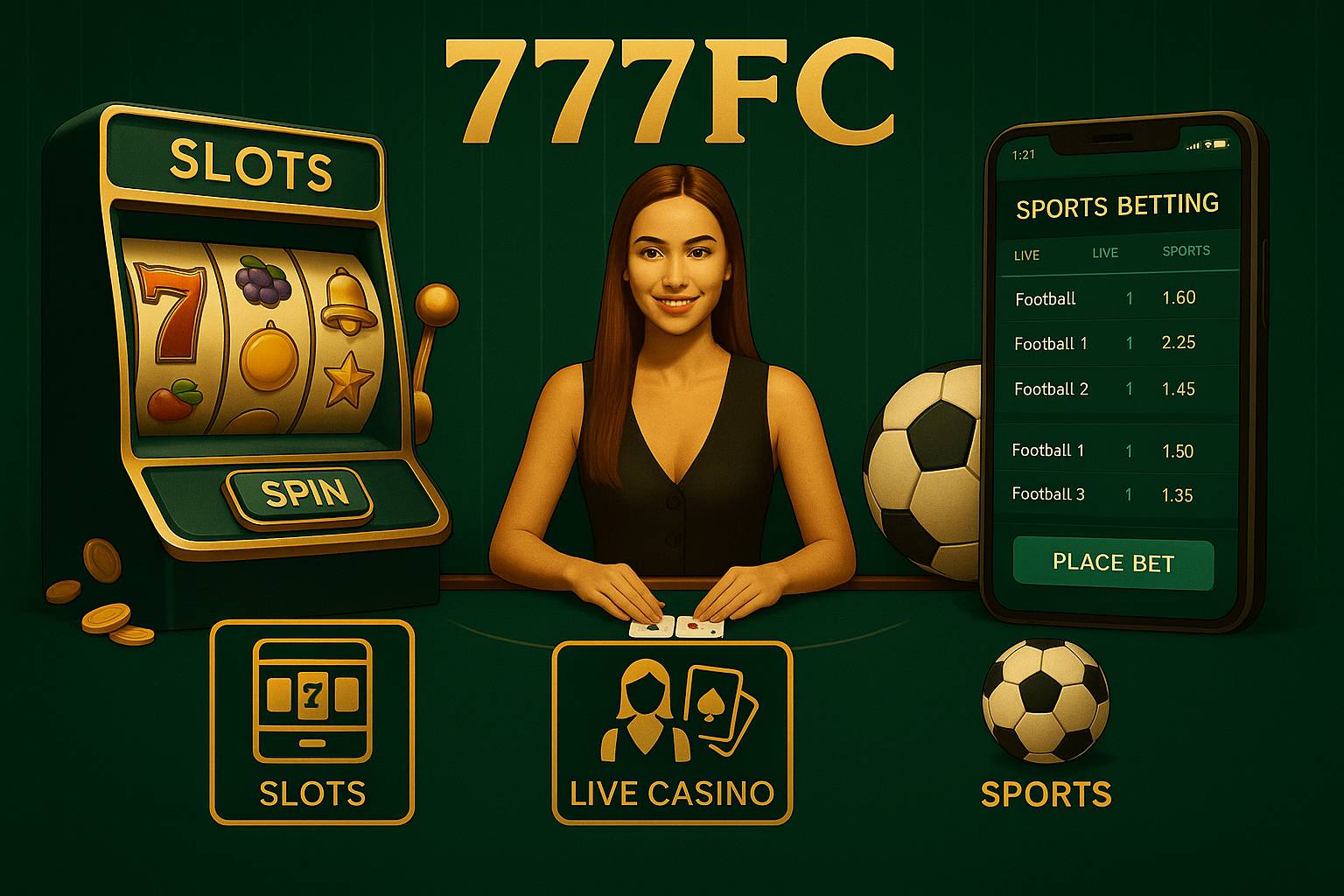 Jogos de cassino online 777FC