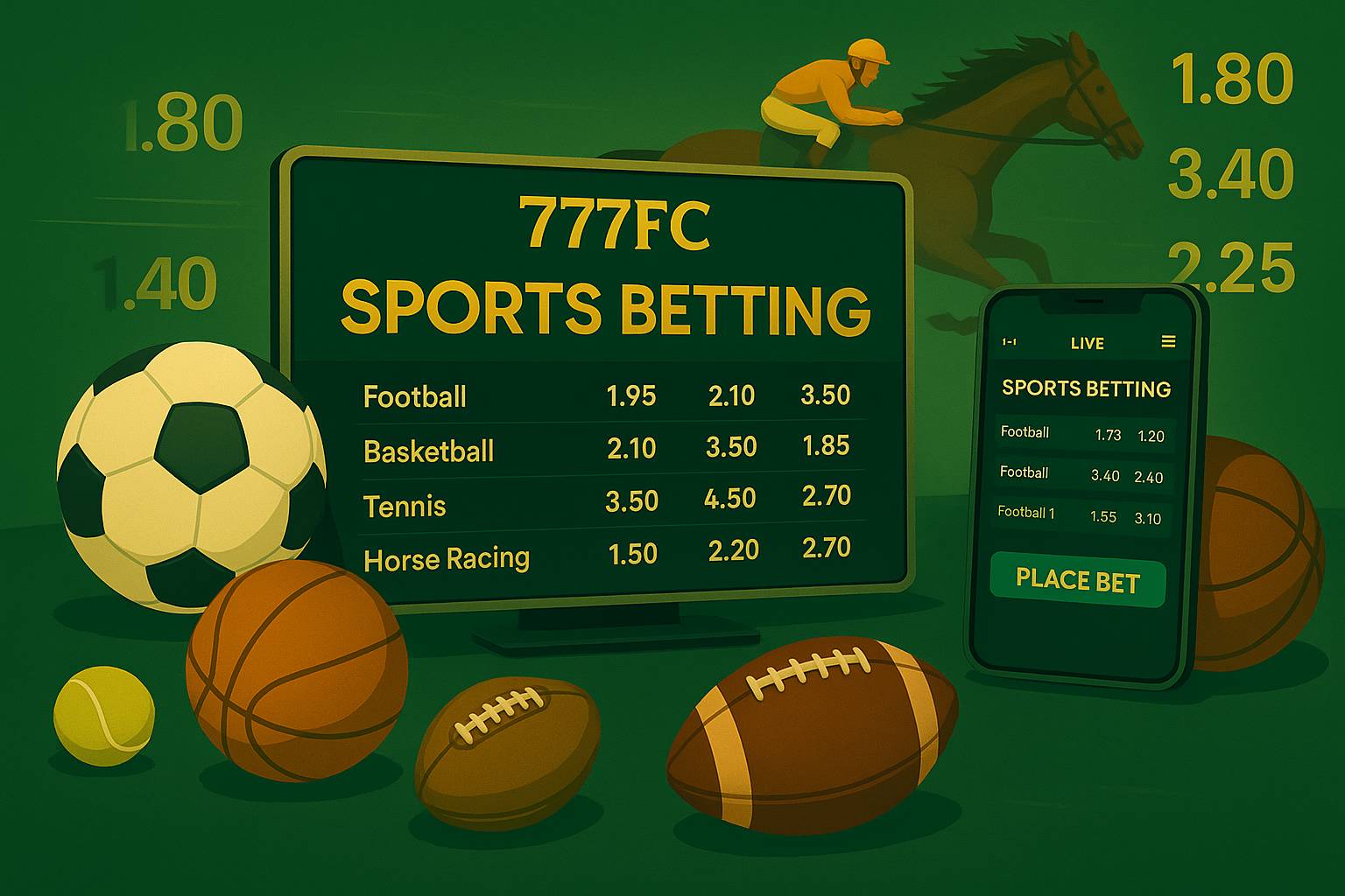 Apostas esportivas no cassino online 777FC